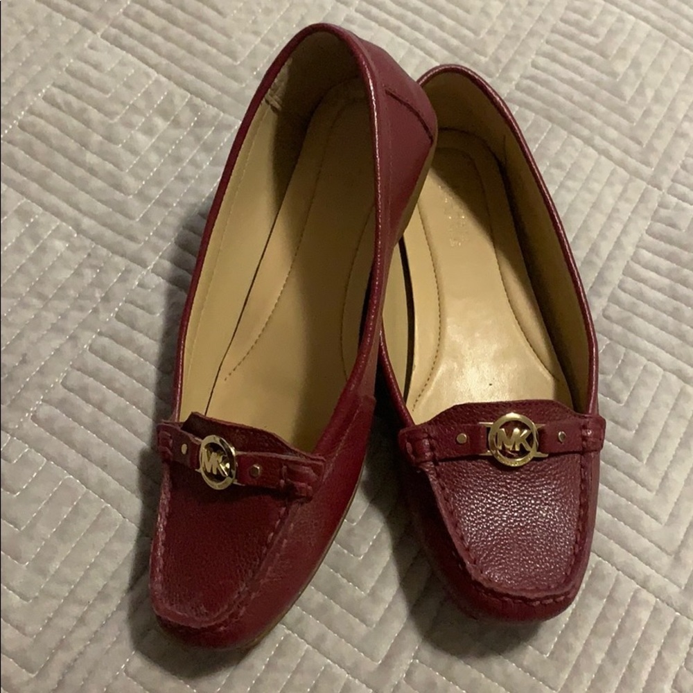Michael Kors burgundy flats